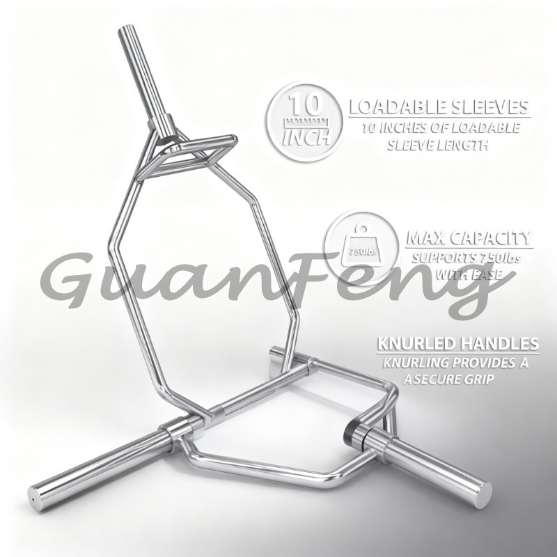 Heavy Equipment Gym - Hex Trap Barbell Bar, Weight Lifting