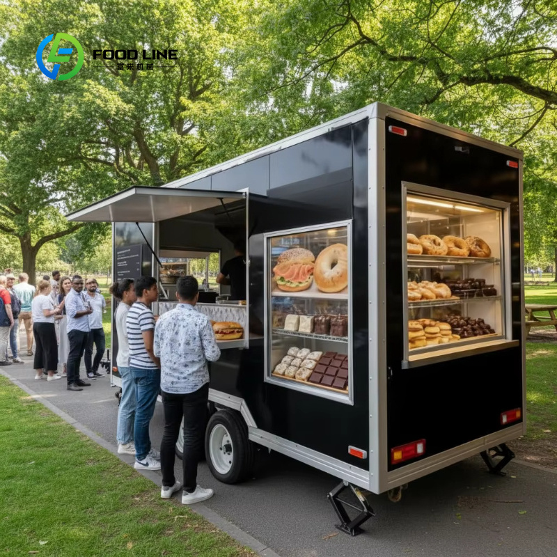 Customized Square Mobile Food  - Heavy Equipment Business recension och pris