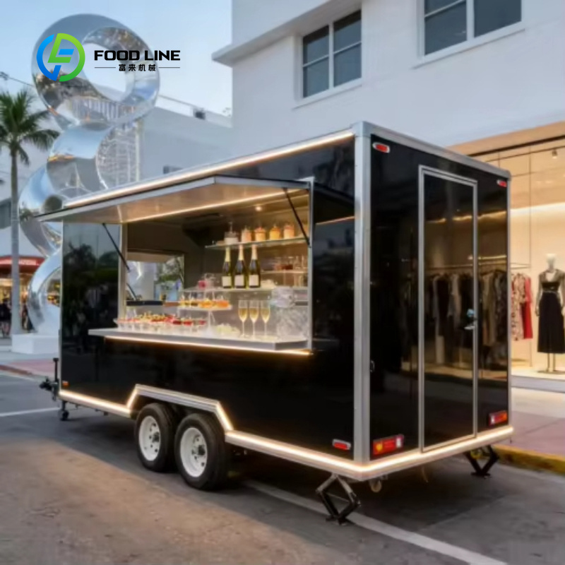 Customized Square Mobile Food  - Heavy Equipment Business recension och pris