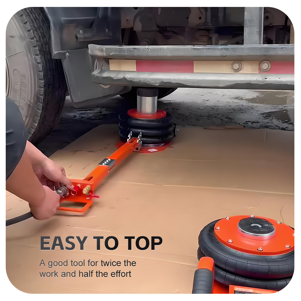 3-Ton Pneumatic Jack Three-lay - Heavy Equipment Jack recension och pris