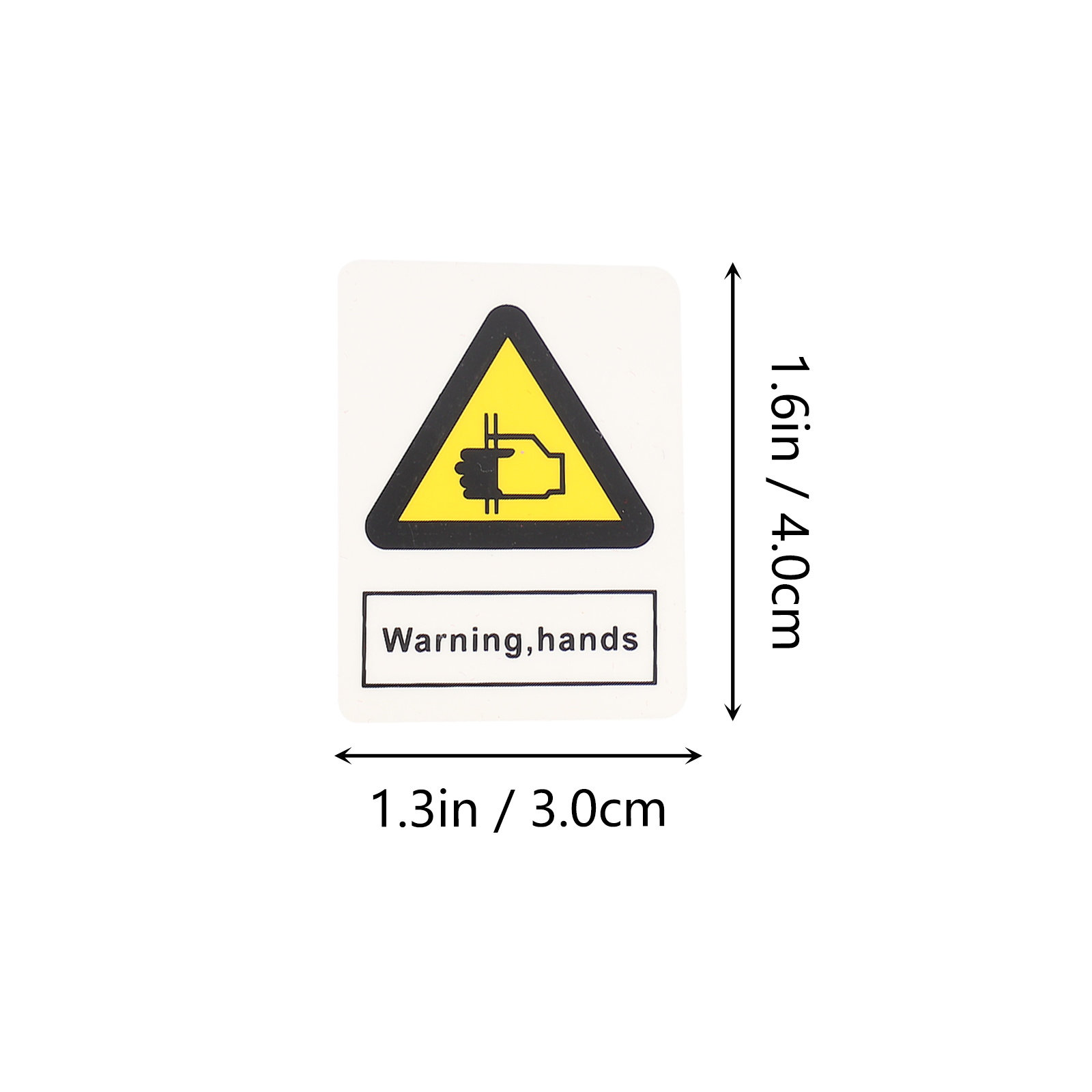 10Pcs Warning Hands Pinching S - Heavy Equipment Warning Sign recension och pris