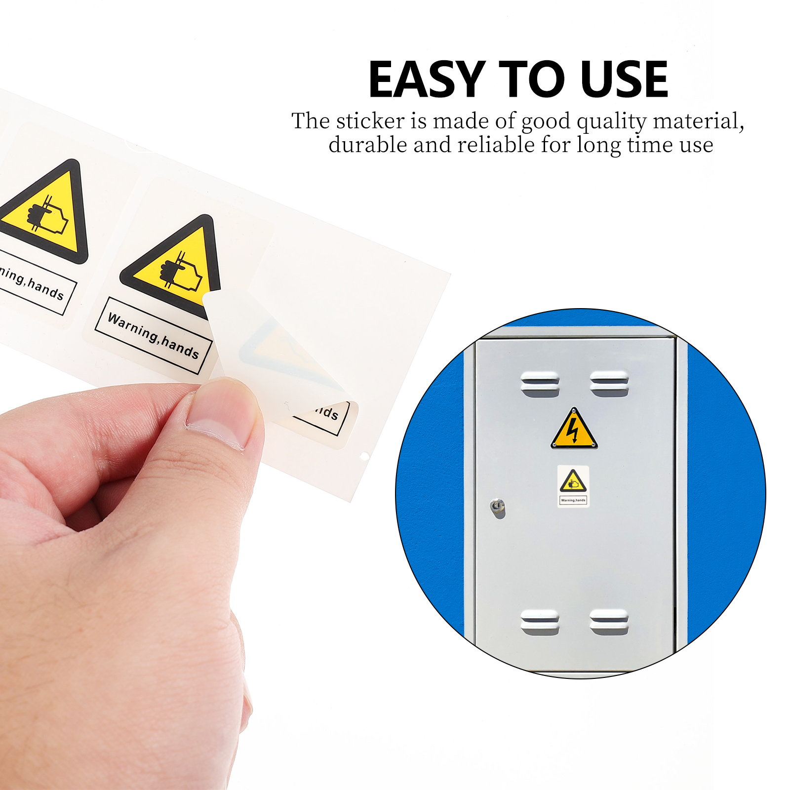 10Pcs Warning Hands Pinching S - Heavy Equipment Warning Sign recension och pris