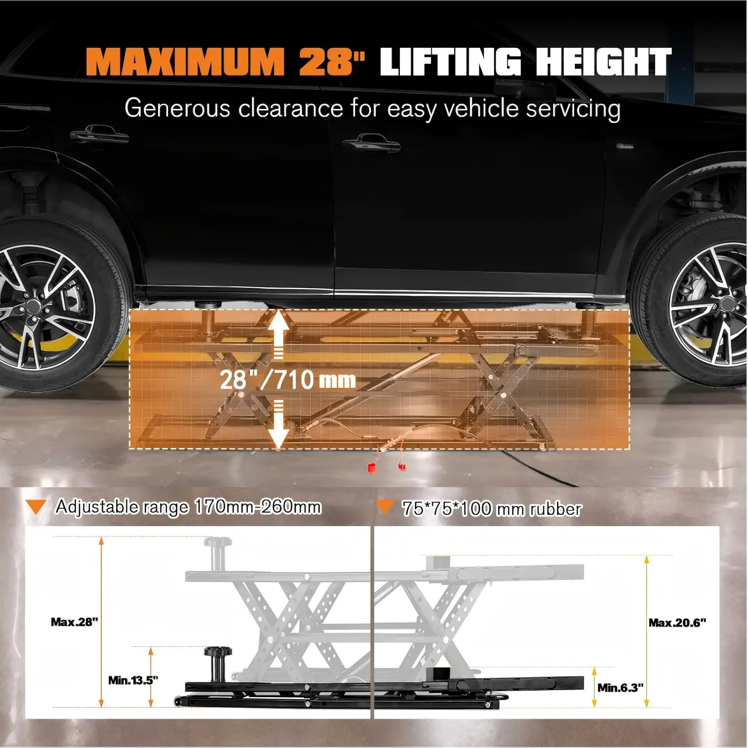 Albott 7000 LBS Portable Car L - Heavy Equipment Jack recension och pris