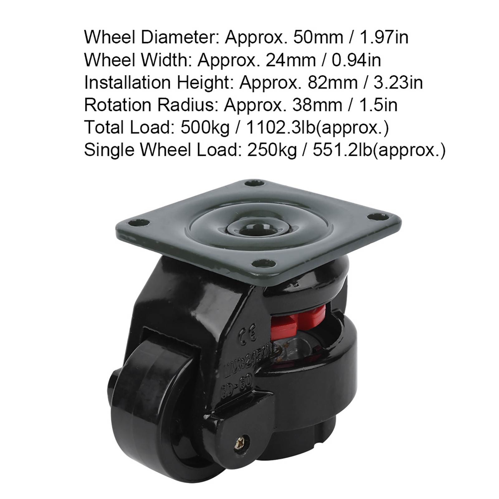 4pcs Level Adjustment Caster G - Heavy Equipment Operation recension och pris