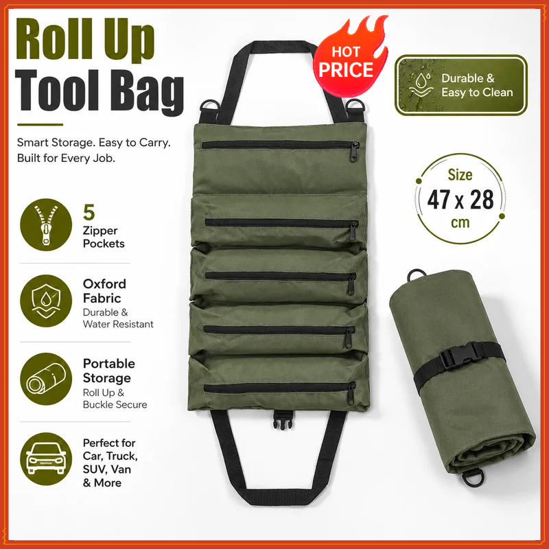 Heavy Duty Roll Up Tool Bag, O - Heavy Equipment Operation recension och pris