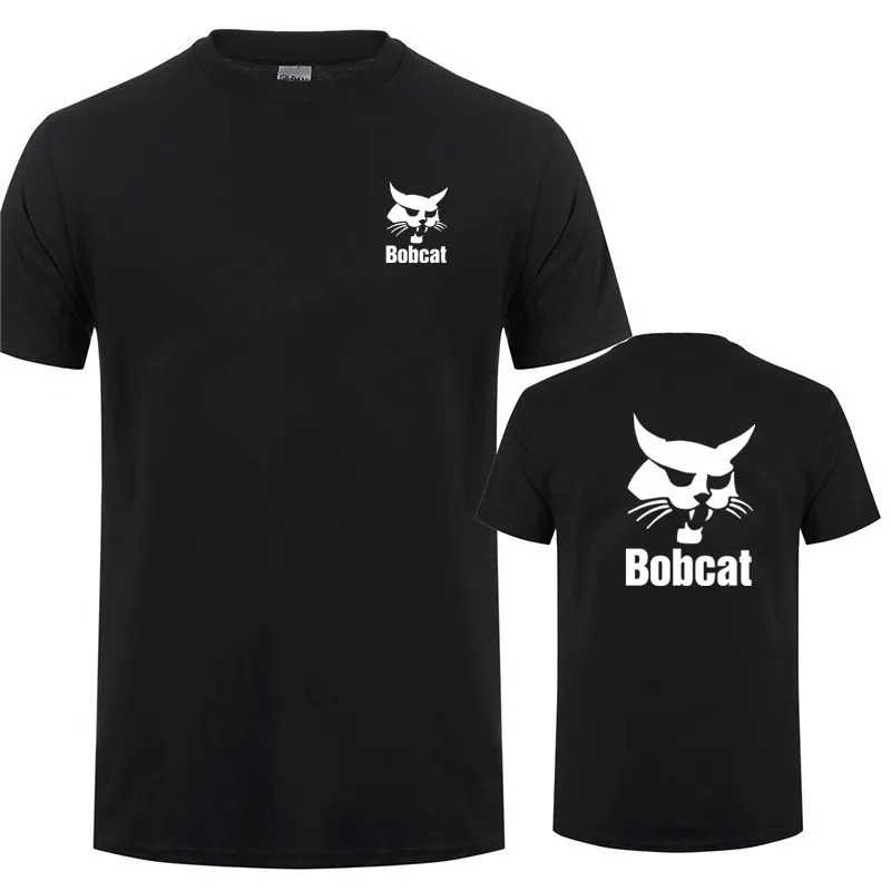 Bobcat T Shirt Summer Men Shor - Heavy Equipment Logos recension och pris