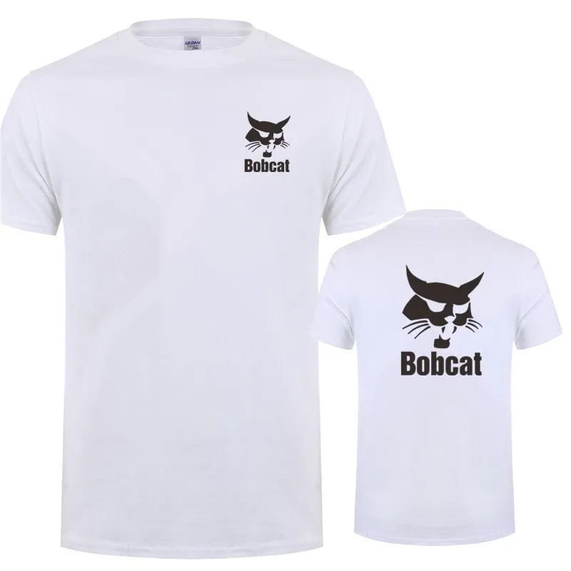 Bobcat T Shirt Summer Men Shor - Heavy Equipment Logos recension och pris