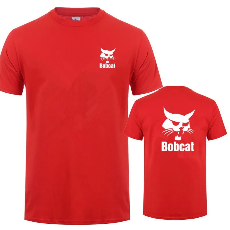 Bobcat T Shirt Summer Men Shor - Heavy Equipment Logos recension och pris