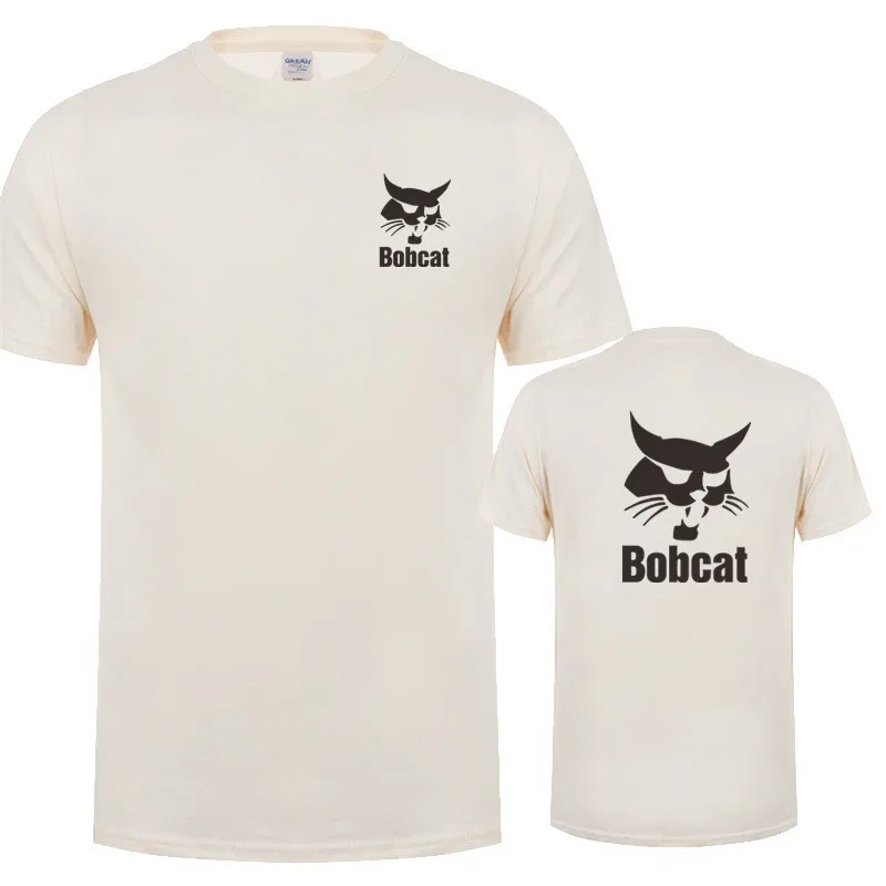 Bobcat T Shirt Summer Men Shor - Heavy Equipment Logos recension och pris