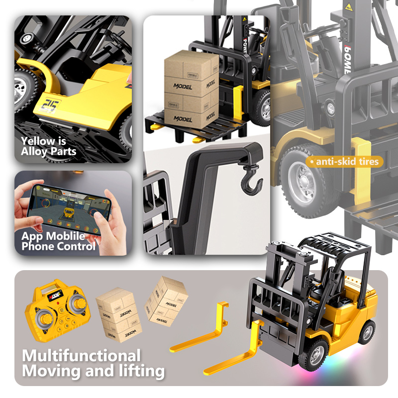 1:64 Mini Remote Control Forkl - Heavy Equipment Operation recension och pris