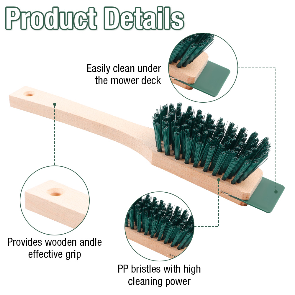 Heavy Duty Mower Bristle Brush - Heavy Equipment Scraper recension och pris
