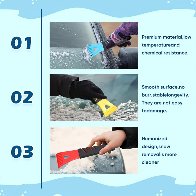 1pc Heavy-Duty PVC Ice Scraper - Heavy Equipment Scraper recension och pris