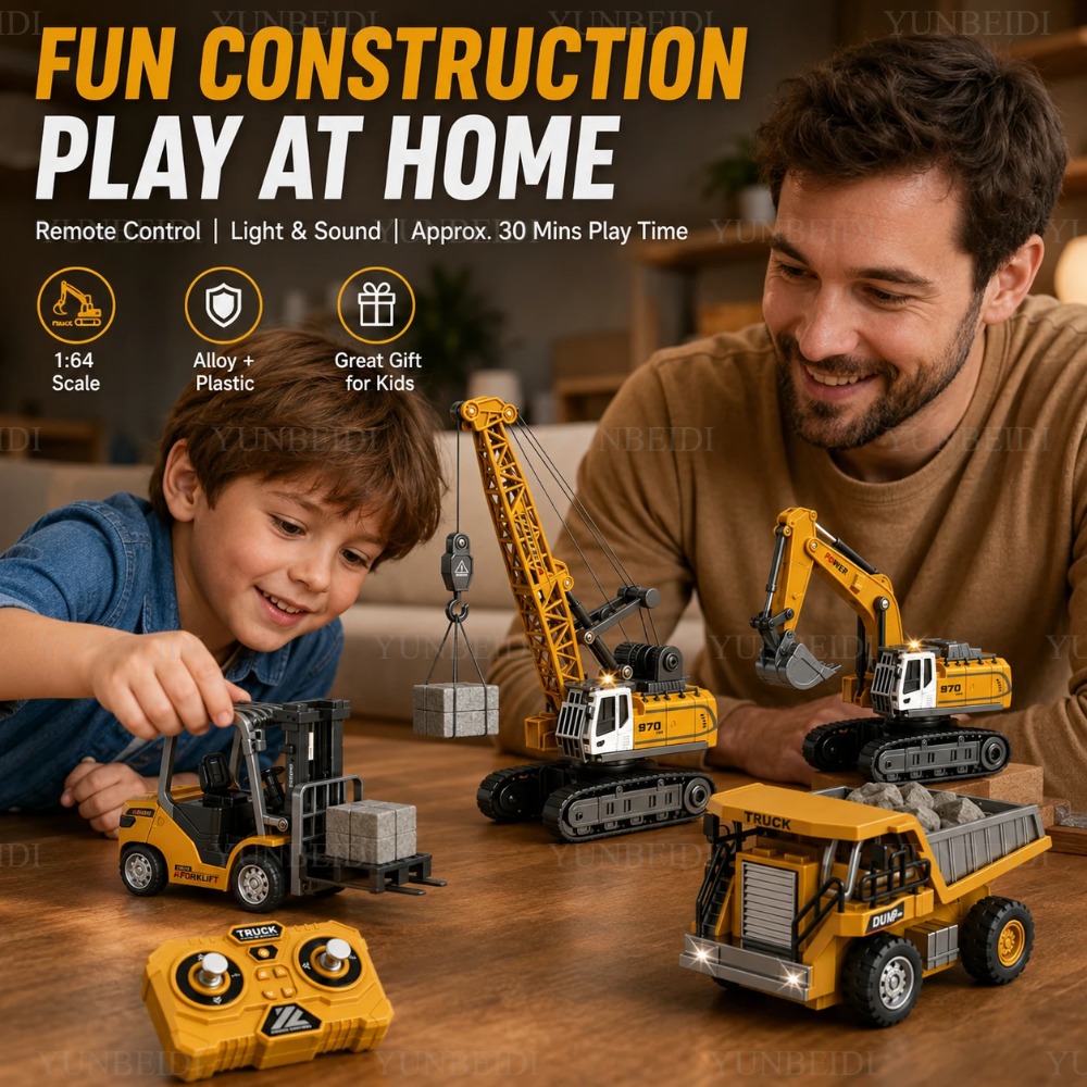 Remote Control Mini Alloy Car  - Heavy Equipment Operation recension och pris